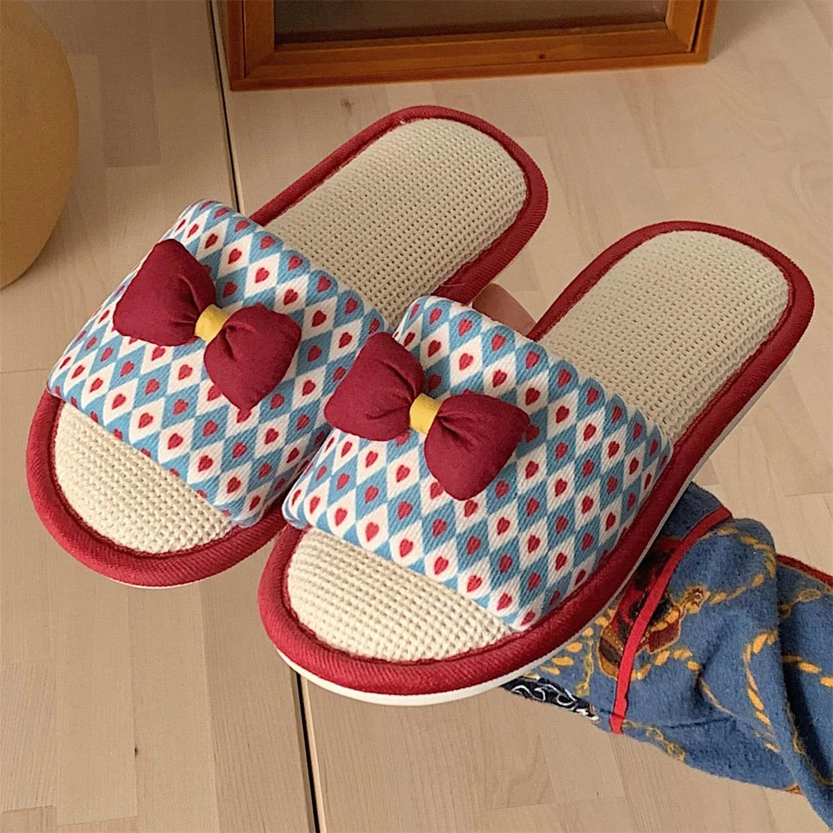 Knit Strawberry Slides - Image 5
