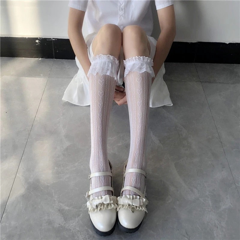 Lace Heart & Ribbon Stockings - Image 11