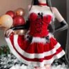 Lace Up Santa Dress + Costume