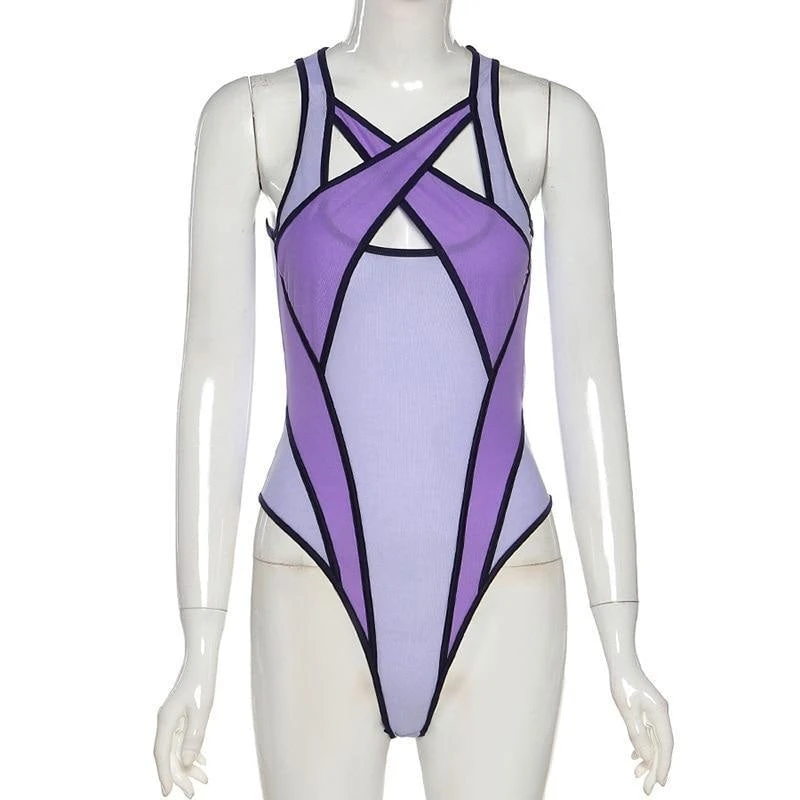 Mesh Criss Cross Monokini - Image 16