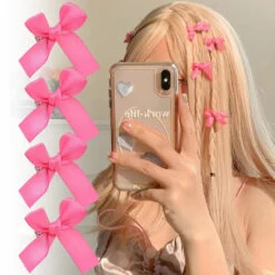 Micro Bow Hair Clips