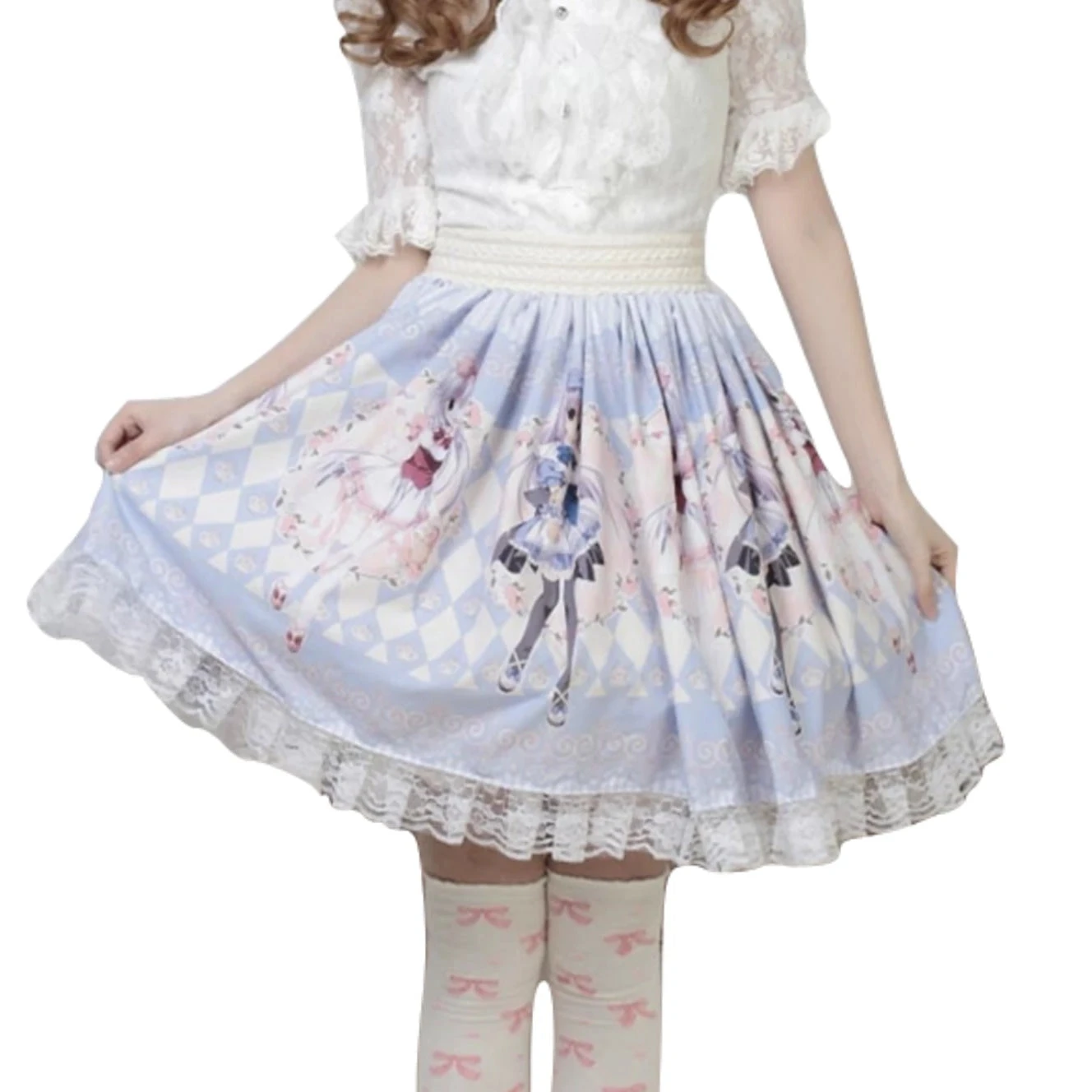 Milky Anime Print Skirt - Image 3