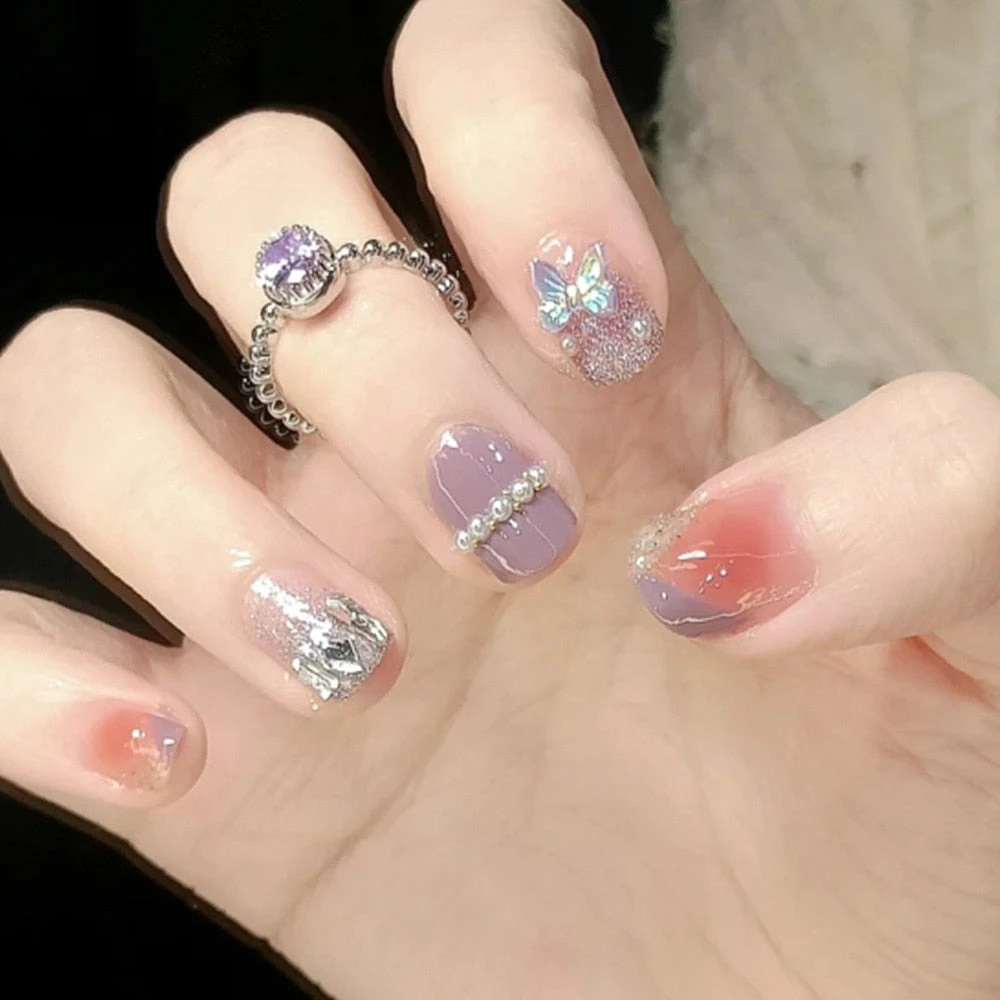 Ombre Gradient Press On Nails - Image 5