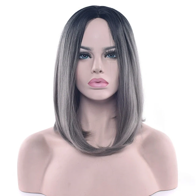 Ombre Medium Length Wigs - Image 6