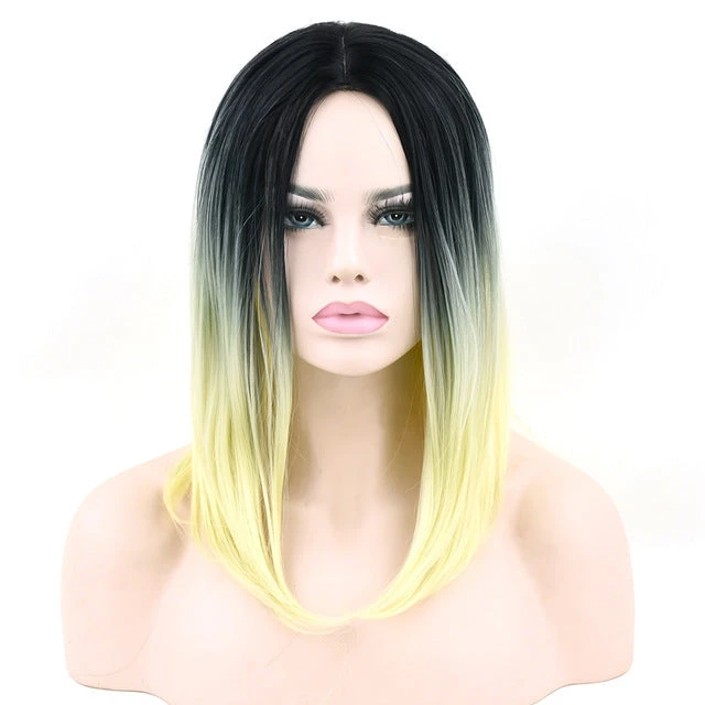 Ombre Medium Length Wigs - Image 9