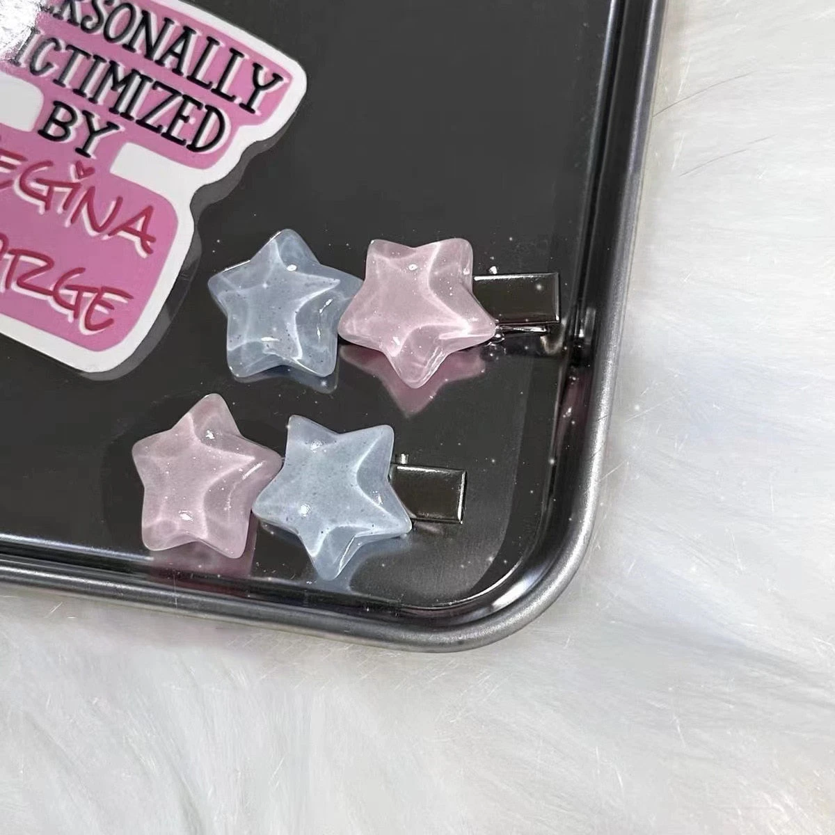 Pastel Candy Star Hair Clips - Image 4