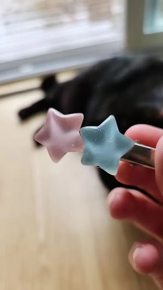 Pastel Candy Star Hair Clips - Image 6