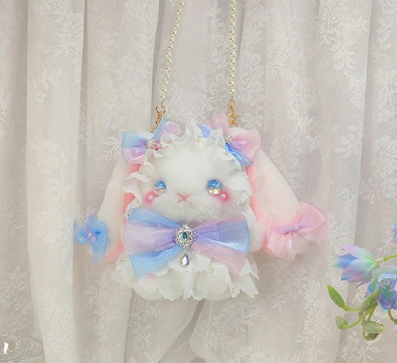 Pastel Princess Bunny Plush Bag - Image 2