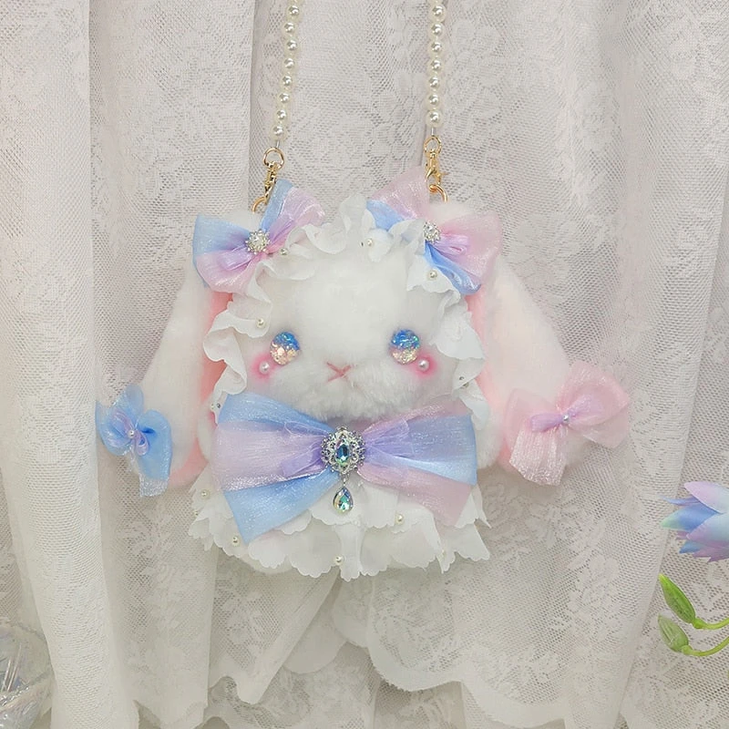 Pastel Princess Bunny Plush Bag - Image 4
