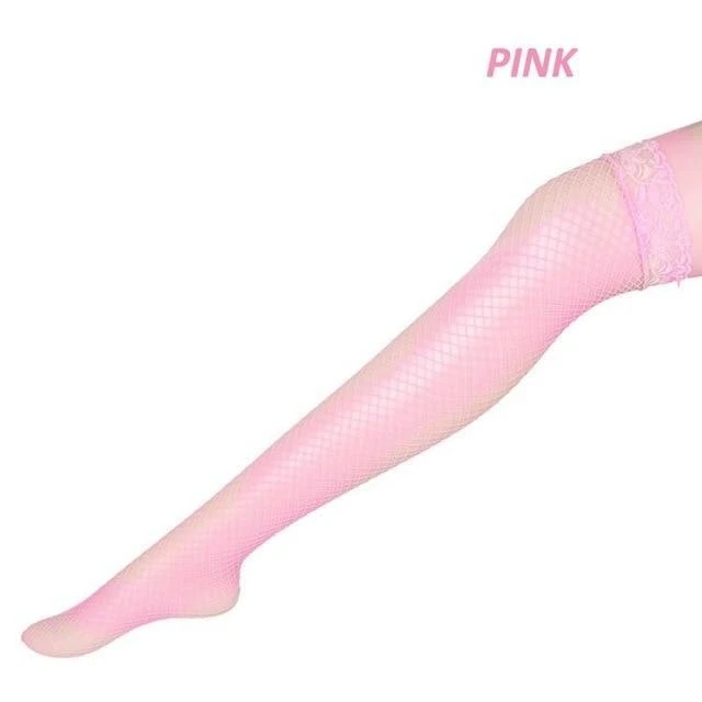 Fishnet Lace Stockings (5 Colors) - Image 18