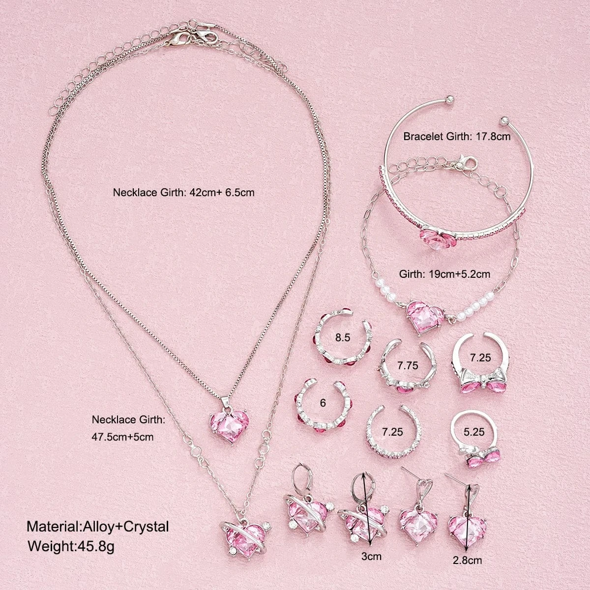 Pink Princesscore Jewelry Set And Box - Image 6