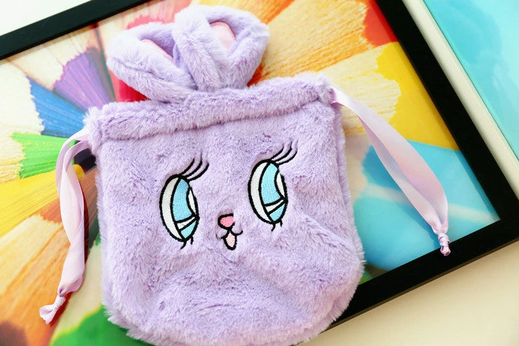 Fluffy Bunny Drawstring Bag - Image 2
