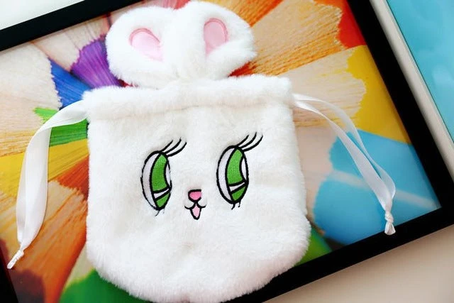 Fluffy Bunny Drawstring Bag - Image 5