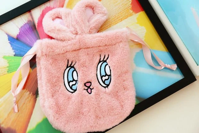 Fluffy Bunny Drawstring Bag - Image 4