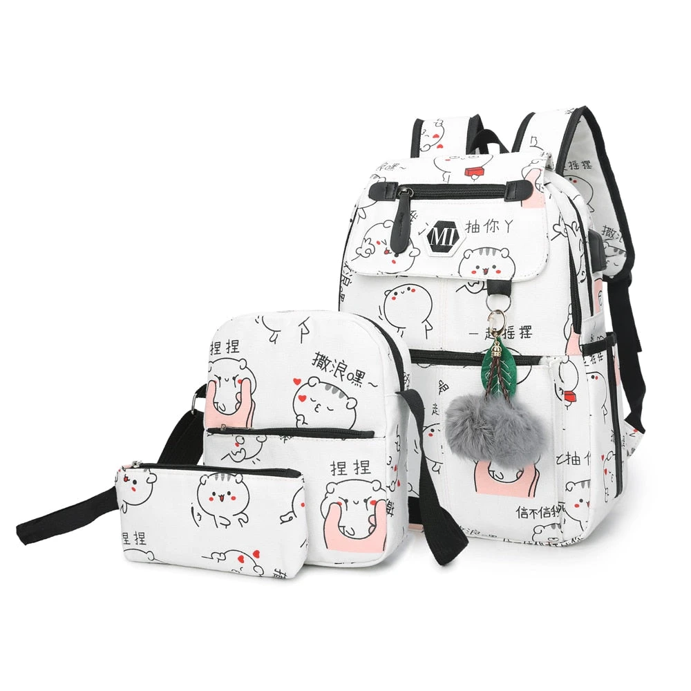 USB Charging Backpack Set - Image 3