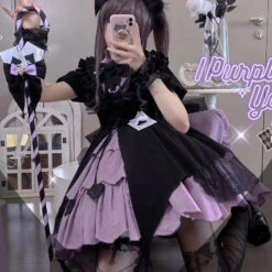 Purple Spade Cosplay Dress