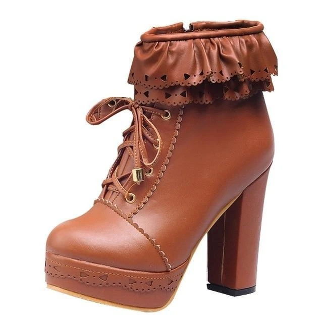 Ruffled Lace Booties - Image 10