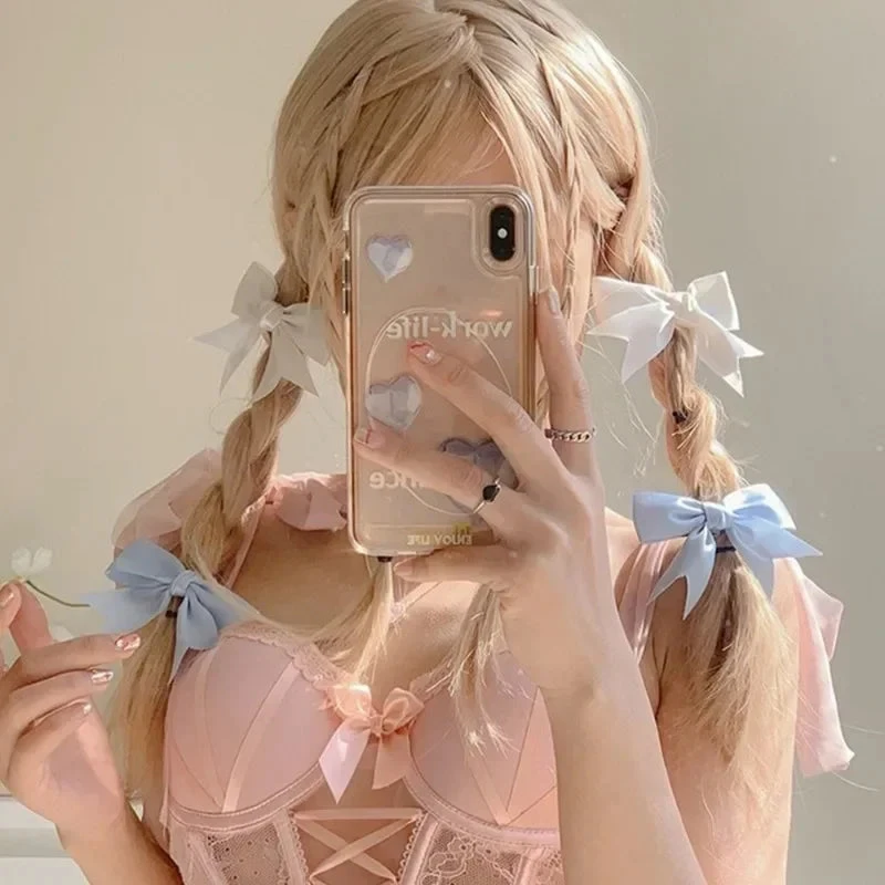 Silk Ribbon Bow Hair Clips