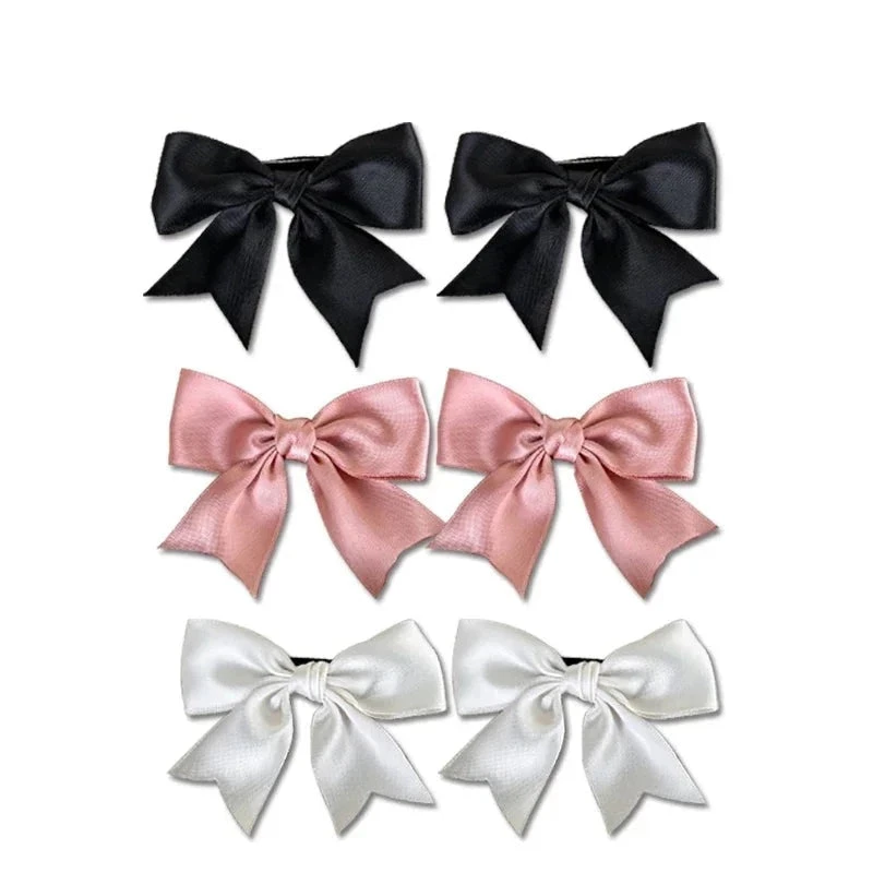 Silk Ribbon Bow Hair Clips - Image 5