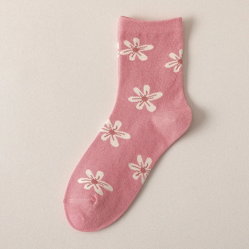 Spring Pink Floral Socks - Image 6