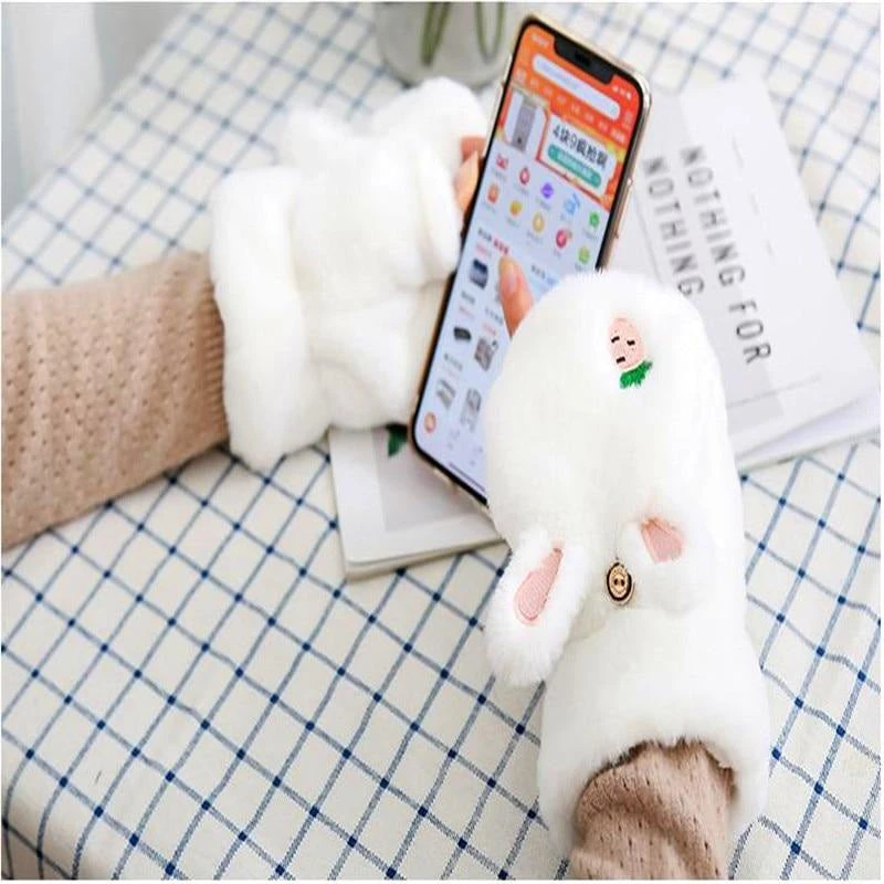 Strawbunny Plush Mittens - Image 16