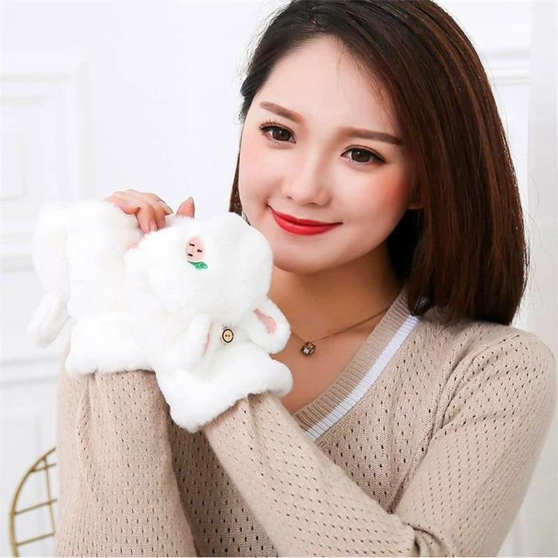 Strawbunny Plush Mittens - Image 13