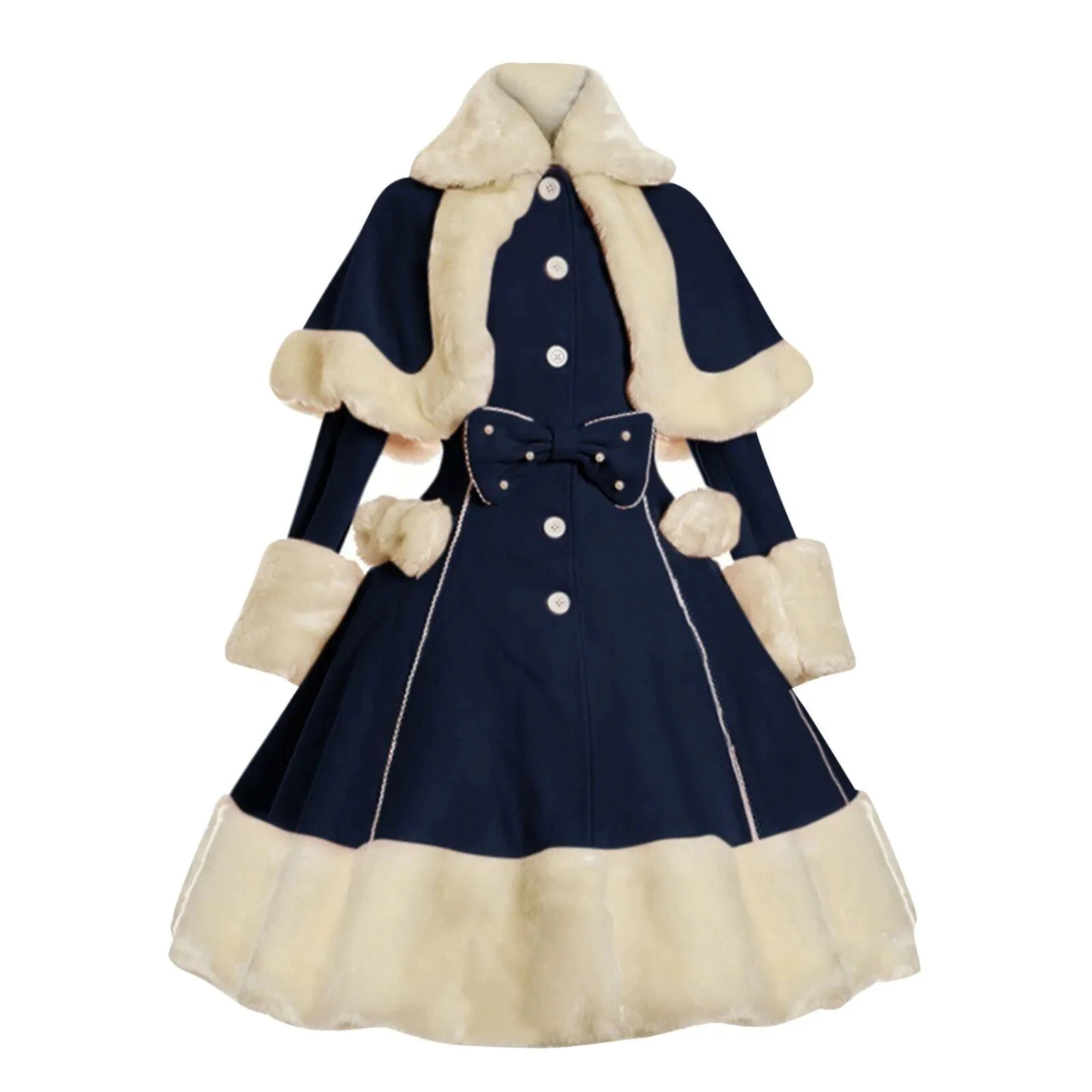 Winter Princess Dress Coat - Image 4