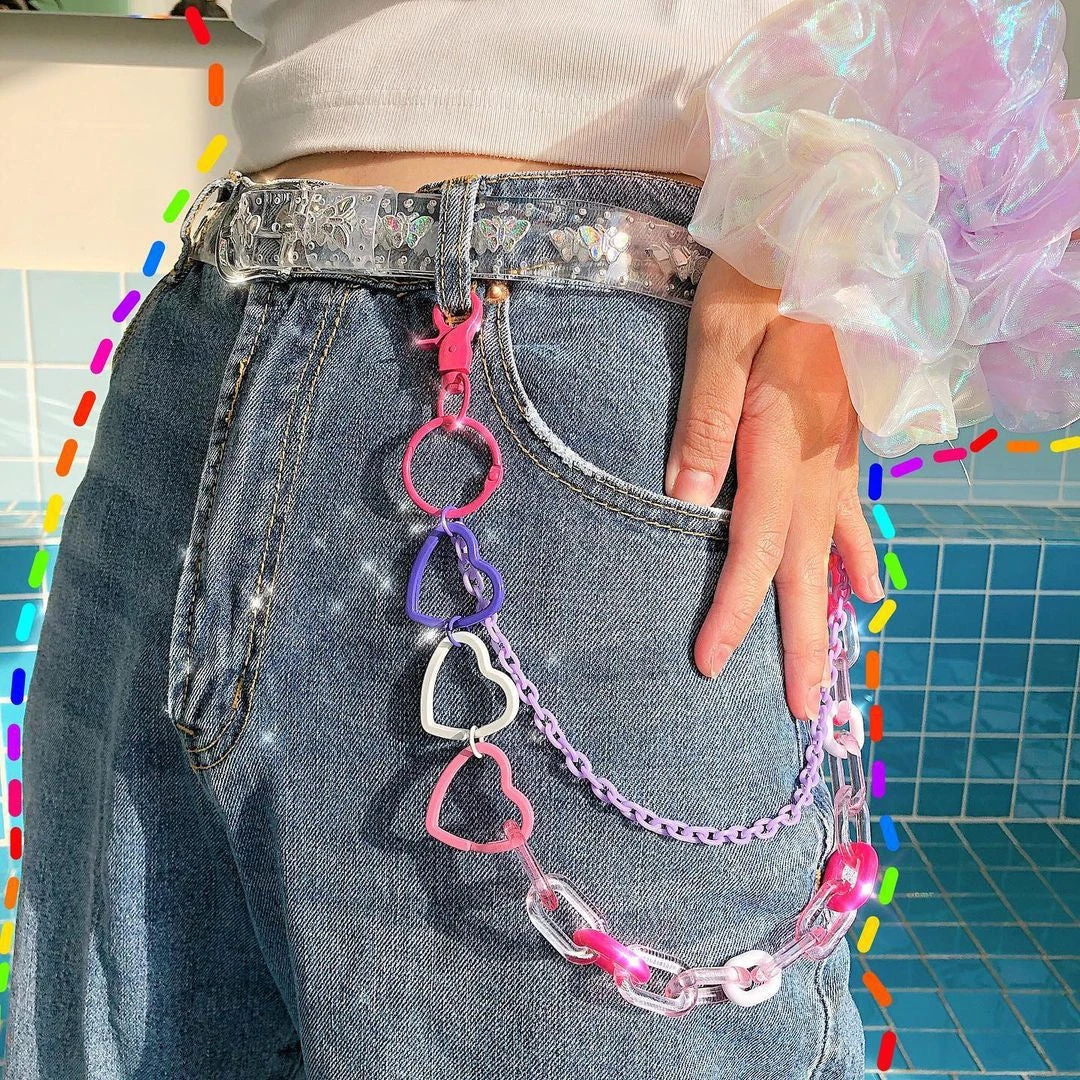Candycore Pastel Belt Chain - Image 2