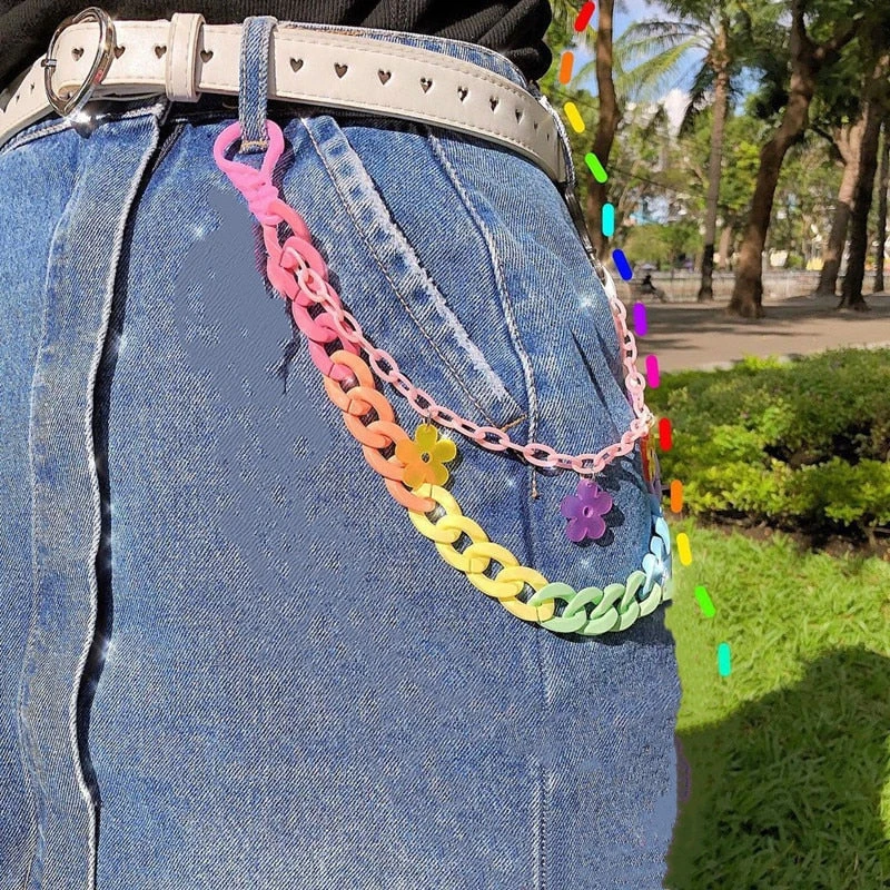 Candycore Pastel Belt Chain - Image 3